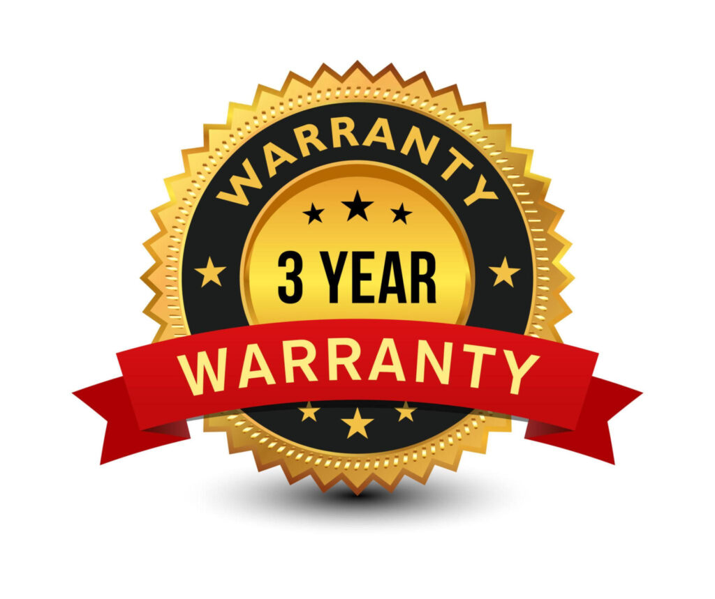 3 Years Warranty Dunedine City